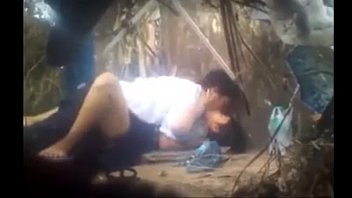 asian couple sex in forest