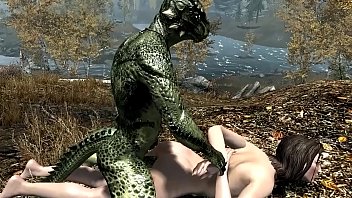 Argonian gets laid with Lydia Part 1