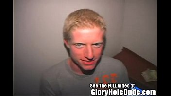 Blonde Boy Toy Aaron Blows Gloryhole Strangers at the Bookstore