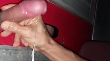 Getting stuffed on a big glory hole cock with low h. balls