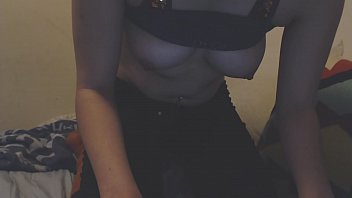 a. my nipples and slapping my tits, exposing my bald cunt