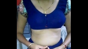 Desi hot wife stripping Blue Saree Full Nude - .com