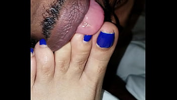 My New Sxy Bitch Layla wanted me to suck her toes ,cuz she said it makes her pussy Wett,wett!!.. So I did!..lol