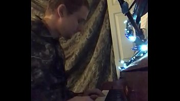 Tom plays piano for Bur