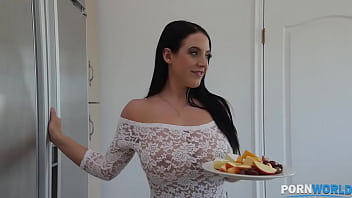 Busty Australian pornstar Angela White titty fucks with her massive melons GP1470