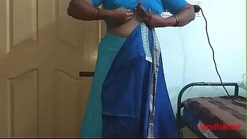 desi Indian tamil aunty telugu aunty kannada aunty malayalam aunty Kerala aunty hindi bhabhi horny cheating wife vanitha wearing saree showing big boobs and shaved pussy Aunty Dress ready for party and Making Video