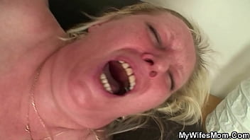 Big tits mother girlfriend seduces him into taboo sex