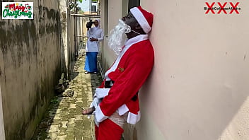 Christmas came earlier for naïve 18yo college press girl on Hijab as Santa gave her hot Fuck outside the compound while she tries the new school camera (Watch hot full videos on RED)