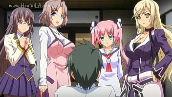 La engaña con 4 chicas  y ella le pide que entonces hagan una orgia - Hentai Tsugou no Yoi SexFriend Cap. 1