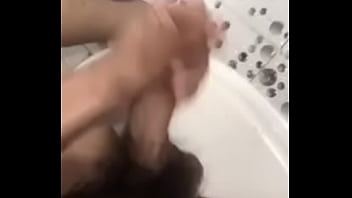 Cum in toilet