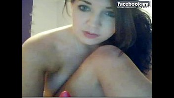 Blue eyes chick on webcam chat