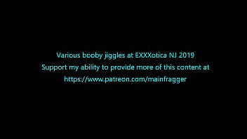 VR video of a various boobie jiggles at EXXXotica NJ 2019