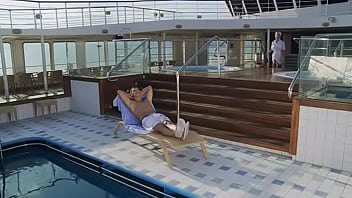 Screwing a Guest by the Pool on the Yacht Is Her Goal Today